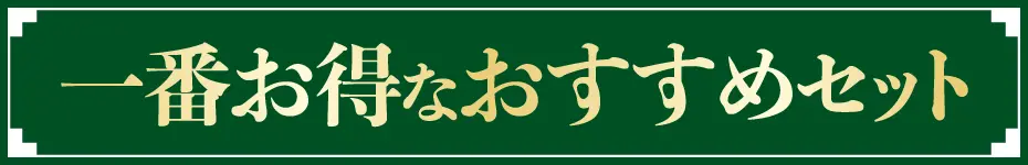 一番お得なおすすめセット